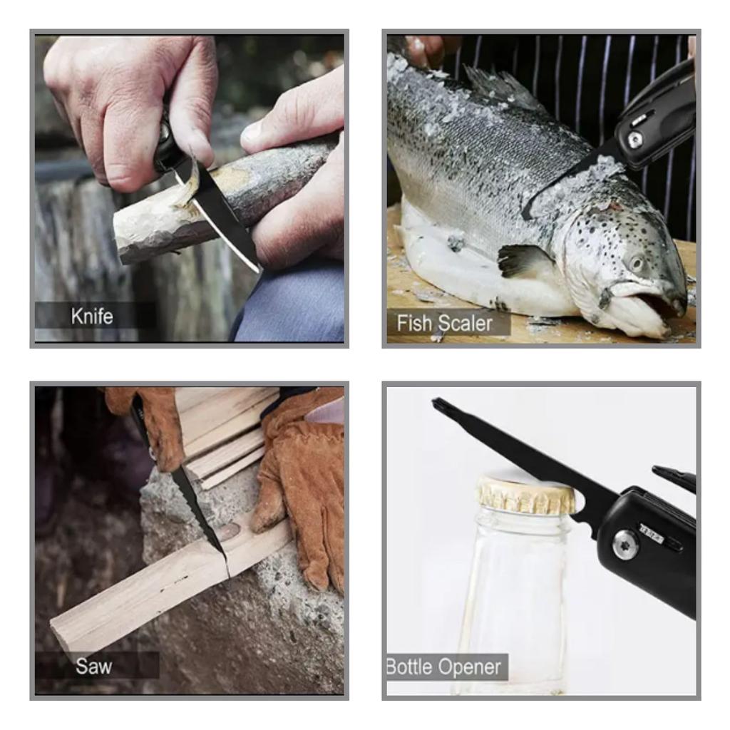 BGL 14 Types of Outdoor with Pouch Multi-tool, Multi-function Tool, Survival, Camping,