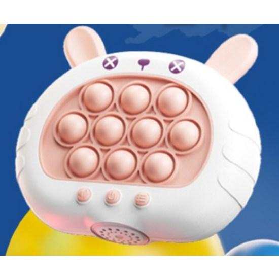 Let's Toy Tok Tok Push Pop Game Machine Set Rabbit + Bear, joc coreean popular