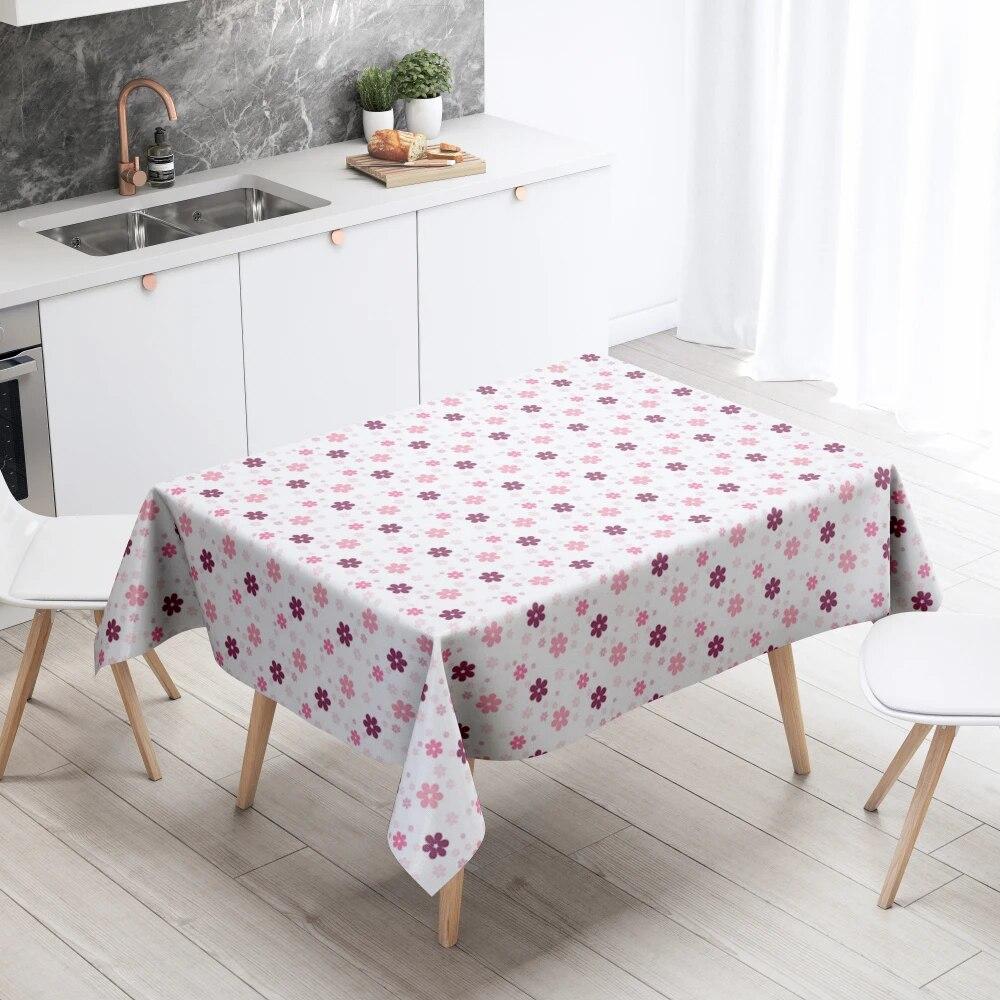 Cartoon Tablecloth Home Decor Stain Resistant Waterproof Table Decoration Rectangular Kitchen Fireplace Countertop