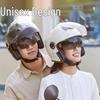 Casco Certificado para Vehículos Eléctricos con Doble Visera para Todas las Estaciones, Calidez Invernal, Adecuado para Hombres y Mujeres