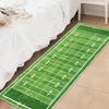 Green Runner Rug 2x6,Football Field American Sports Green Lawn Sport Game Team Competition,Throw Accent Area Rug Non Slip Washable Runner Carpet for