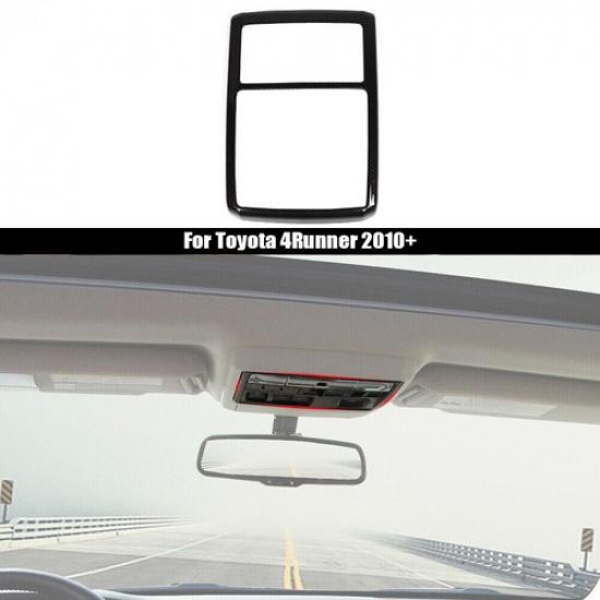 Inner Reading Light Lamp Panel Cover Trim Frame For 4runner 2010+ Carbon Fiber