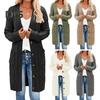 Women Sweater Cardigan V-neck Long Sleeve Twist Texture Knitting Tops with Pockets Solid Color Button-Up Knitting Jacket