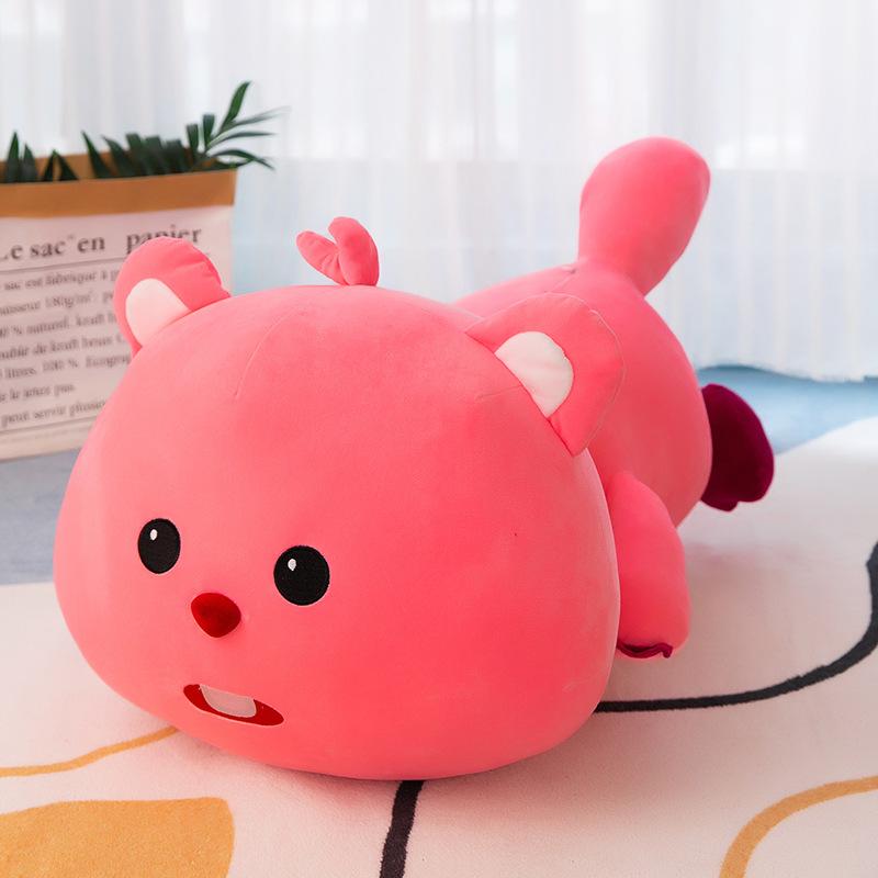 

40см Плюшевые игрушки бобра Куклы Кукла Длинный полосатый бобр Подушка-игрушка для бросания Подушка для сна Девушка Спящая Мультяшная мягкая кукла подарки 40cm