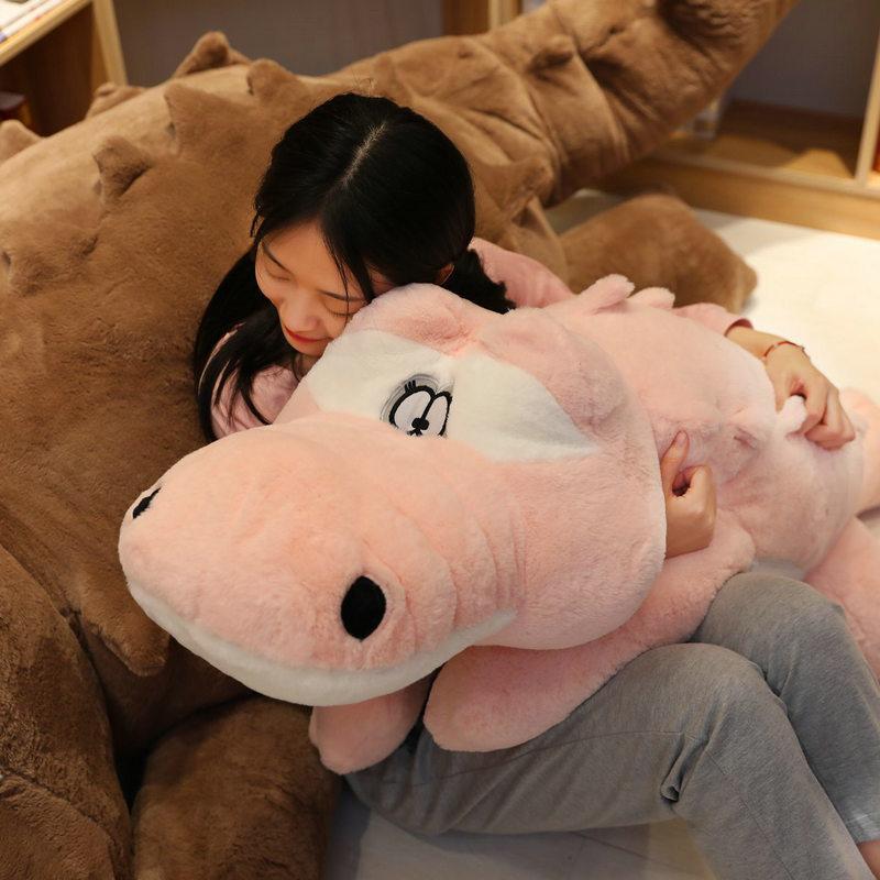 60-150cm New Alligator Plush Toys Lifelike Stuffed Animal Soft Plush Crocodile Piushion Filled Pillow Cushion For Girl Kids Gift