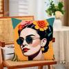 Moderne FFridaS KKahlo Kissenbezüge für Schlafzimmer Wohnzimmer Sofa Heimdekoration Polyester Kissenhülle mit Reißverschluss