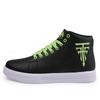 Fashion Print High-top Shoes Men Comfortable White Leather Sneaker Men Lightweight Men's Skateboard Shoes Big Size 48 Zapatillas