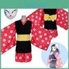 Demon Kimetsu Slayer No Yaiba Makomo Fantasia Cosplay Mulher Terno Quimono Roupas