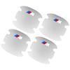 4 Stück Kohlefaser Auto Türgriff Schutzaufkleber Emblem Zubehör für BMW 3 4 5 7 Serie GT X1 X3 X4 X5 X6 F15 F16 F18 F10