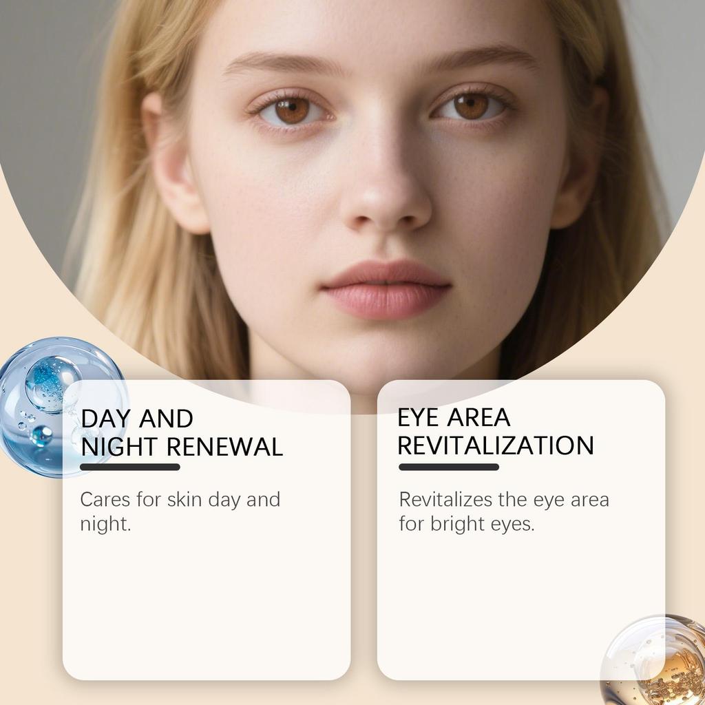 Tag Nacht Hautpflege Set Straffende Feuchtigkeitsspendende & Hautbarriere Reparatur Creme Straffende Aufhellende Gesichts-Peeling Nährende Augenpflege Kombi