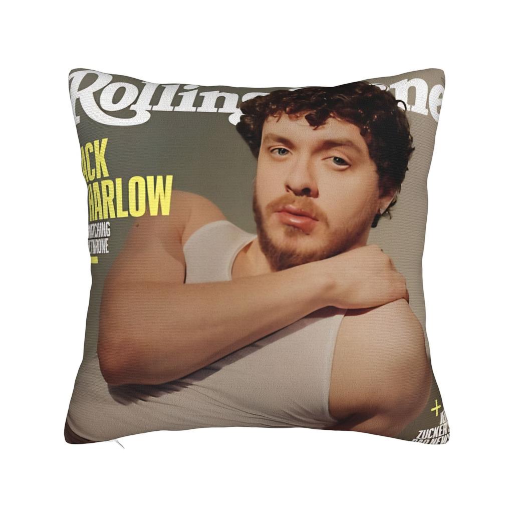 Pillow Case Singer Jack Harlow Soft Pillow Cover For Sofa Car Home Decor Kawaii Pillowcases