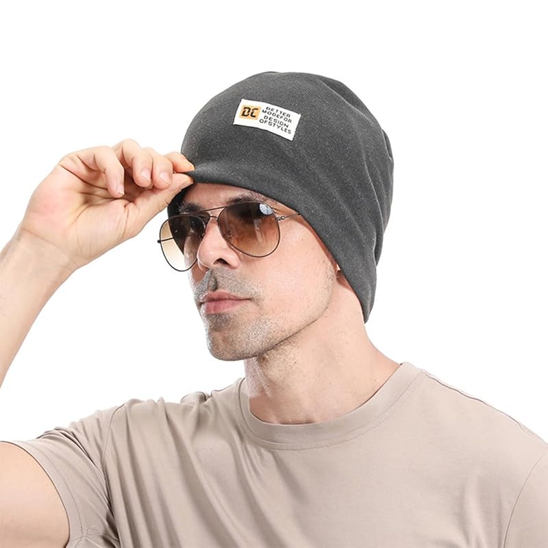 

[AOIIWER] knit hat cold weather hat Autumn/winter 360 degree beautiful silhouette beanie Warm and cold protection Windproof elasticity soft Plain