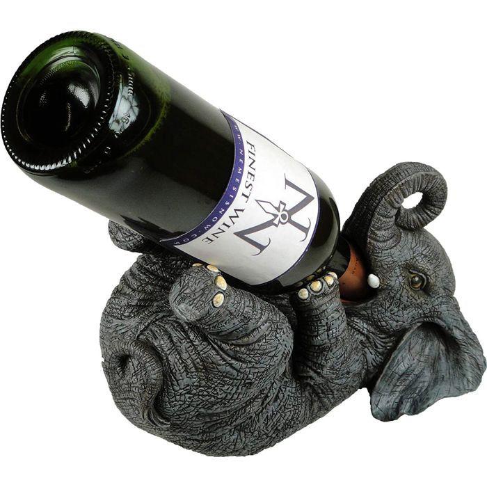 Nemesis now - porte-bouteille eléphant 23cm