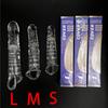 SML Elastic Penis Extension Sleeve Reusable Soft Delayed Ejaculation Condoms Penis Extender Big Dick Wearable Penis Thick Dildo