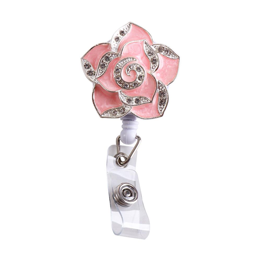 Card Holder ID Card Badge Clip Name Tag Nurse Doctor Certificate Clasp Badge Holder Diamond Badge Reel Retractable Badge Reel