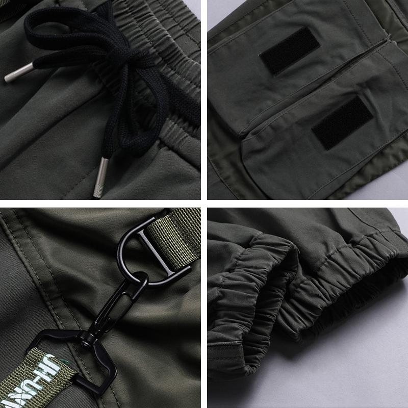 Men Pants  Hip Hop Streetwear Joggers Sweatpants Casual Cotton Harem Trousers Harajuku Autumn Cargo Pants Men