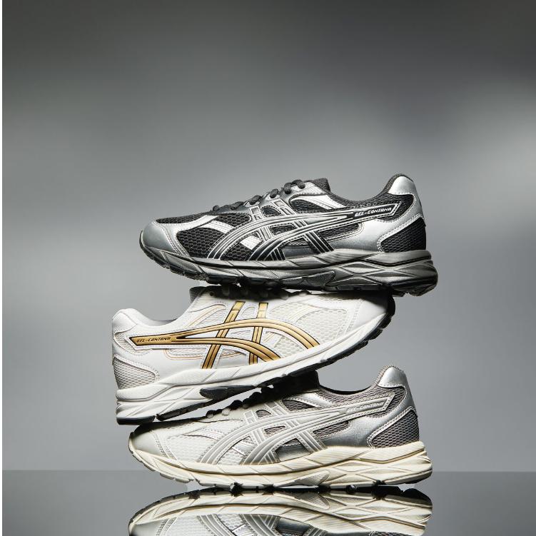 Asics Contana Gs Moisture Wicking Outdoor Fitness Running Shoes Kids Sneakers White Yellow 1014A371-103