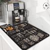 Kitchen Mat Diatom Mud Drain Mat Dish Dry Absorbent Coffee Drain Pad Home Decoration Accessories Small Rugs for Bedroom