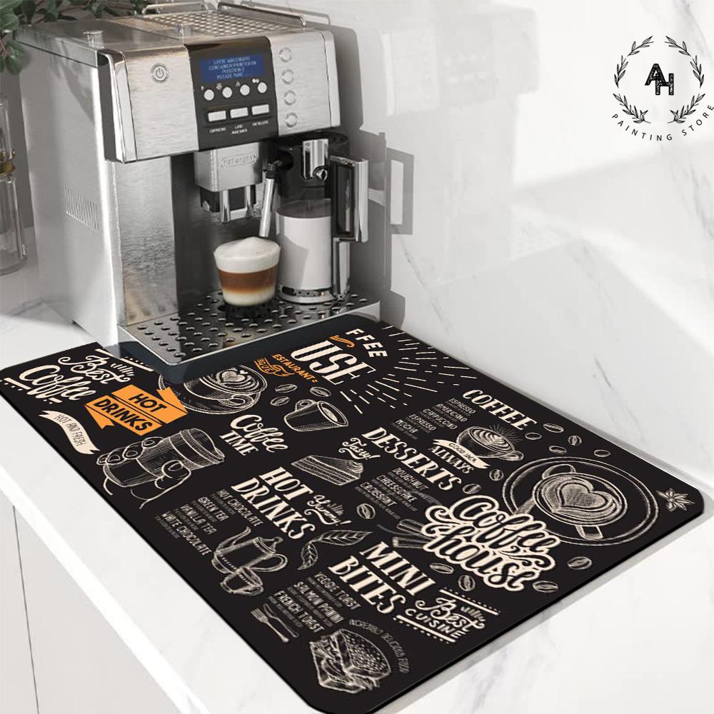 

Кухонный коврик Диатомовая грязь Впитывающий коврик для сушки посуды Коврик для слива кофе Аксессуары для украшения дома Маленькие коврики для спальни 20x30cm