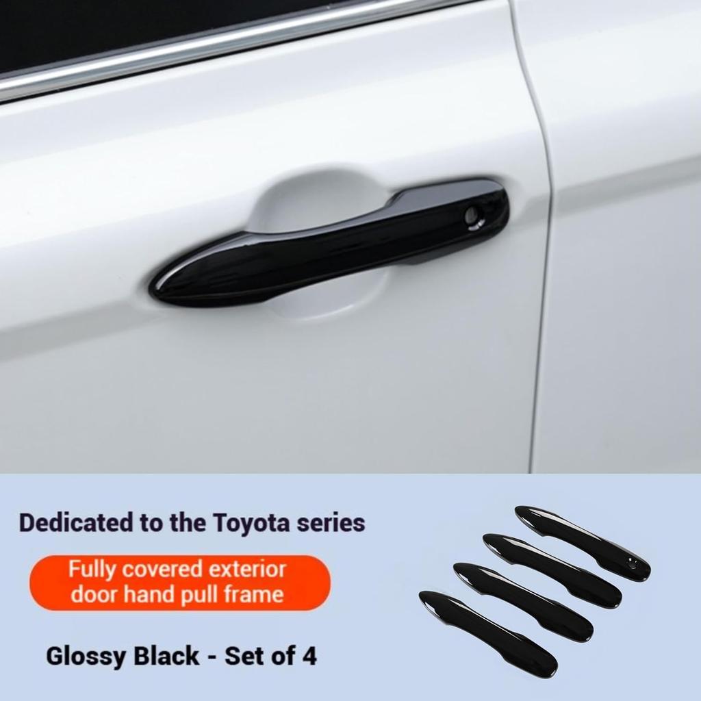 Car Door Handle Protectors for Vehicles Compatible with Camry 2019-2025 Corolla Prius 2020-2025 Venza Avalon 2016-2024 Car Door Handle Scratch