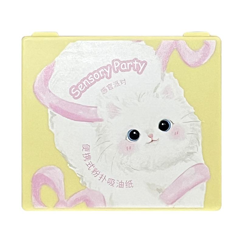 Portable Blotting Paper With Mirror Cute Oil Control For Summer Oily Skin
