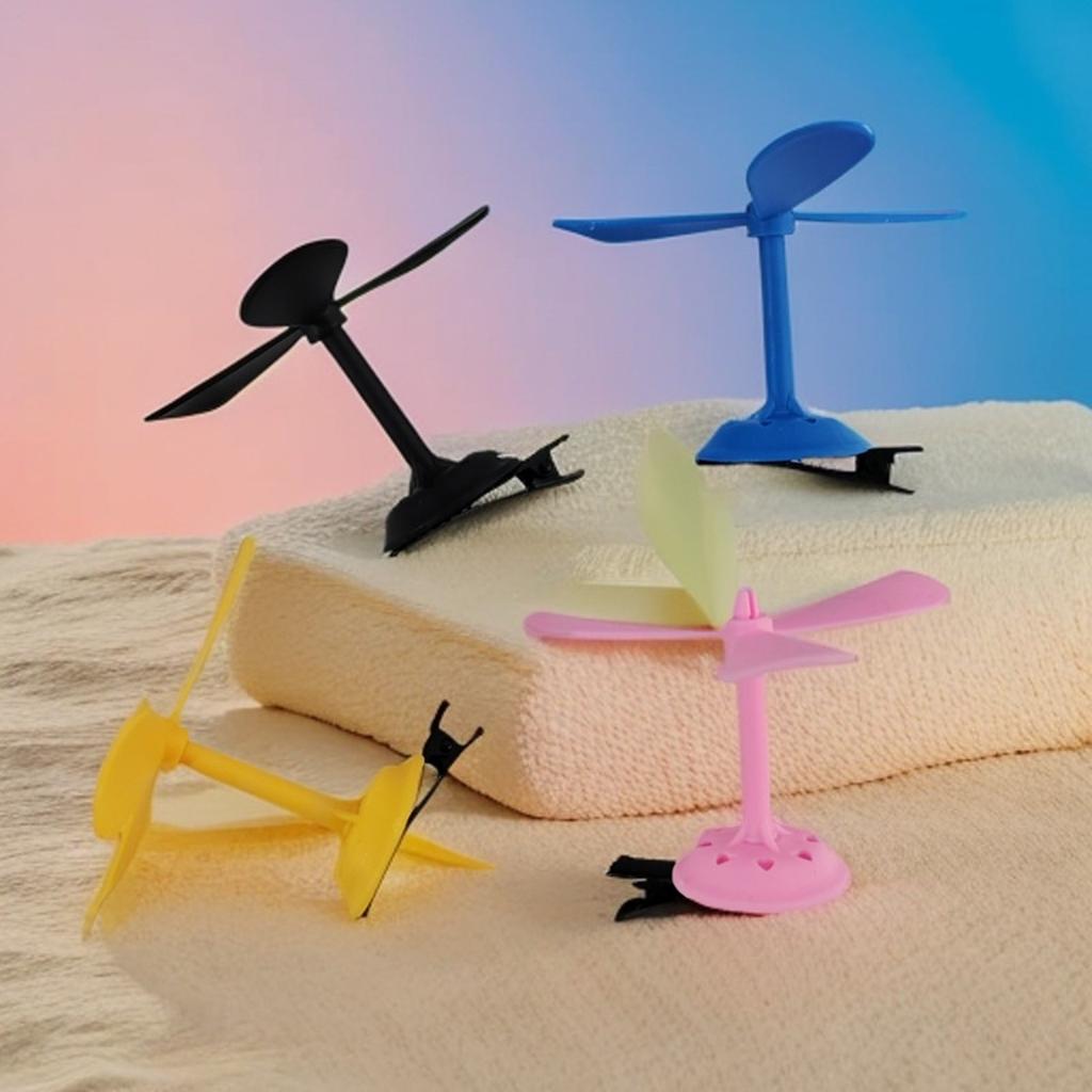 Lovely Hairclip for Party Windmill Copter Hair Pin for Adult Girl Fashion Duckbill Clip Nonslip Barrettes for Holiday
