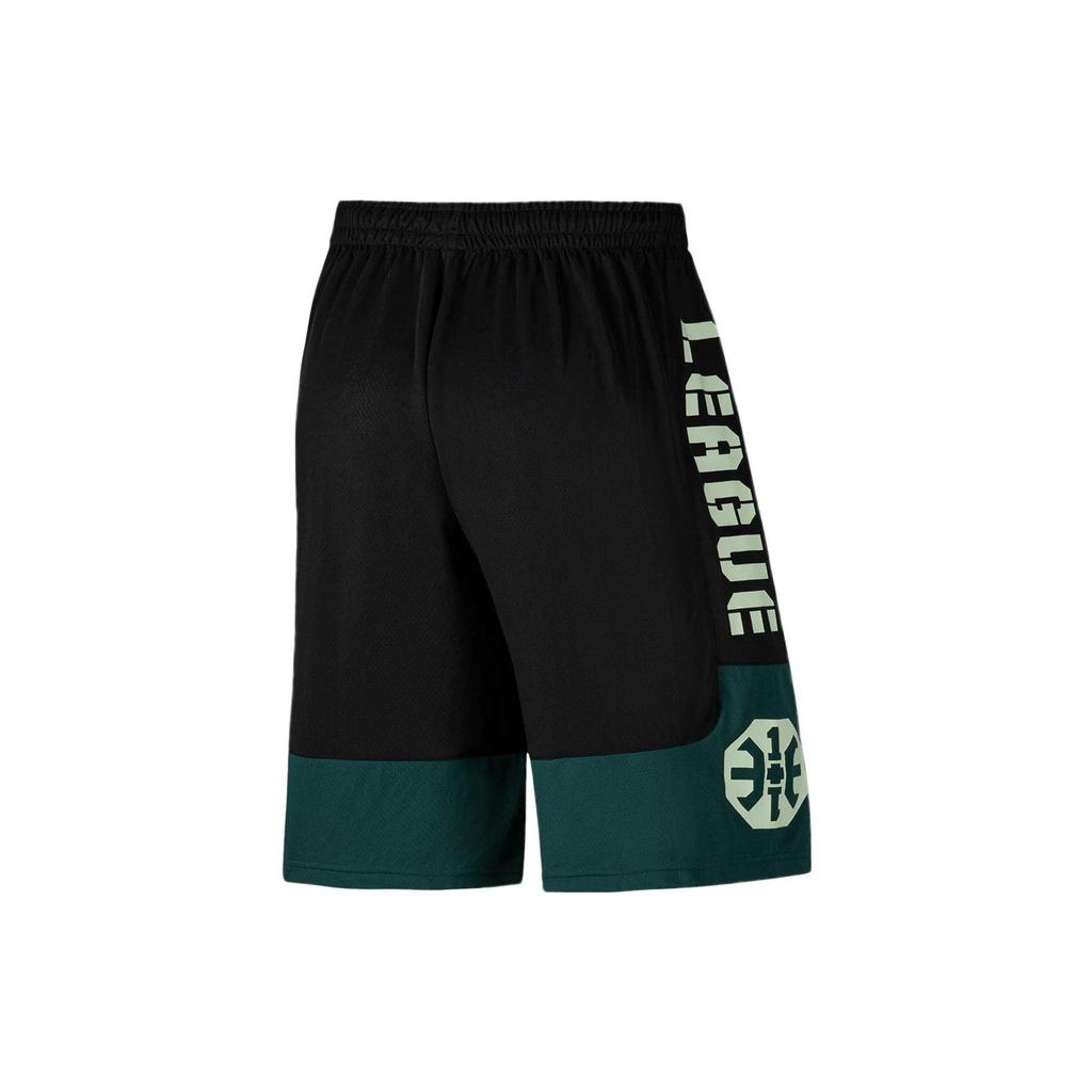 Li Ning Badfive Shorts Men's Black Turquoise AAPS031-12