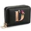 Portafoglio Portatessere da Donna, alla Moda, con Doppia Cerniera, Stampa di Lettere, Multi-Scomparto per Carte di Credito e Monete da Donna
