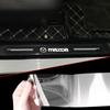 4 Pièces Protecteur de Seuil de Voiture Badge Décoratif Transparent Autocollant 3D Pour Mazda 3 7 8 Atenza Axela 5 6 323 500 RX7 RX8 CX9 CX30 CX7 CX6 CX5