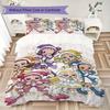 Magical DoReMi Pattern Bedding,Quilt Set Quilt Cover Pillowcase Home Birthday Gift(1 * duvet cover + 2 * pillowcase, without core)_lx