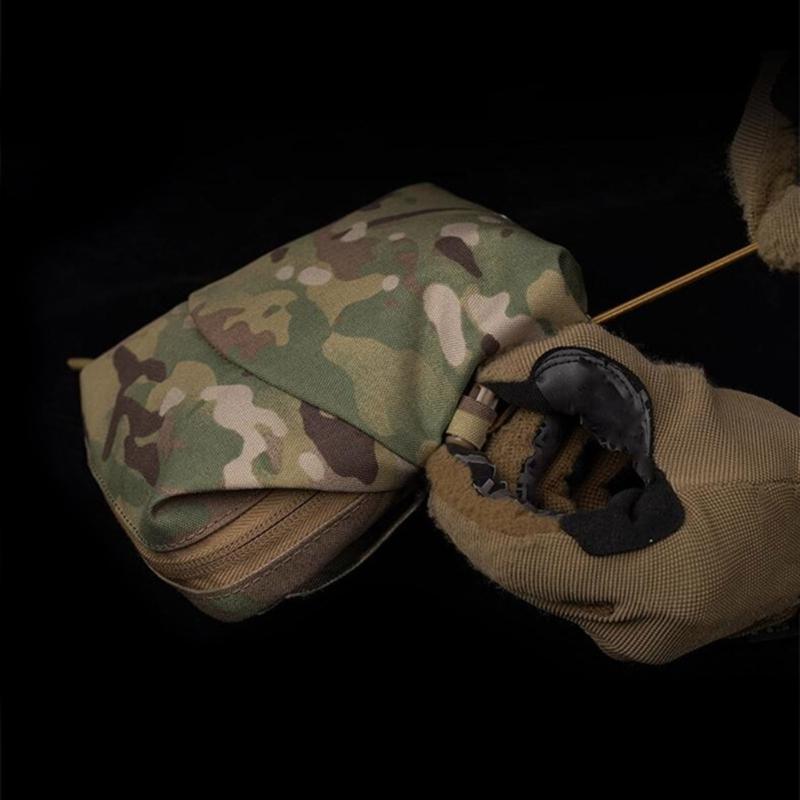 Tactically Belt Bag Nylon Waist Pouch Zippers Sundry Bag Small Size Belt Bag Grocery Pouch for Outdoor Camping Hiking