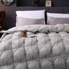 Goose Down Comforter, Gray Color, Twisted Flower, King, Queen, Full, Twin Size, Thick, Quilted, Stitching, Solid Color, New, # S
