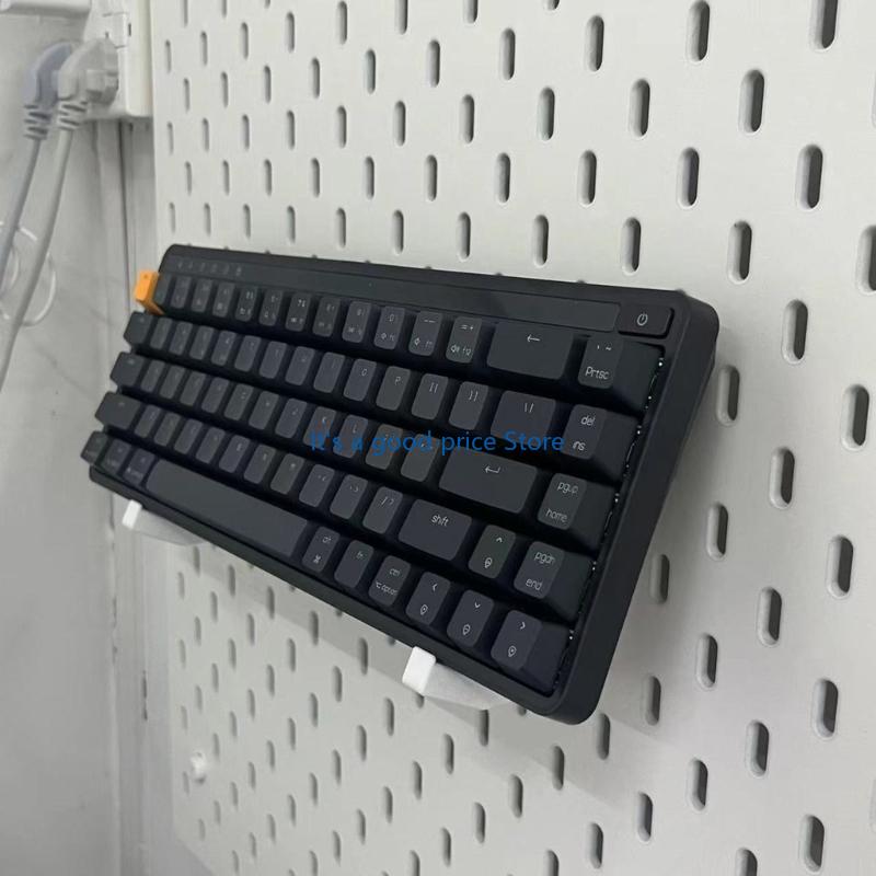 Plastic Pegboard Wall Mount Hook for Keyboards and Controllers for Gamers and Office for 40mm Spacing