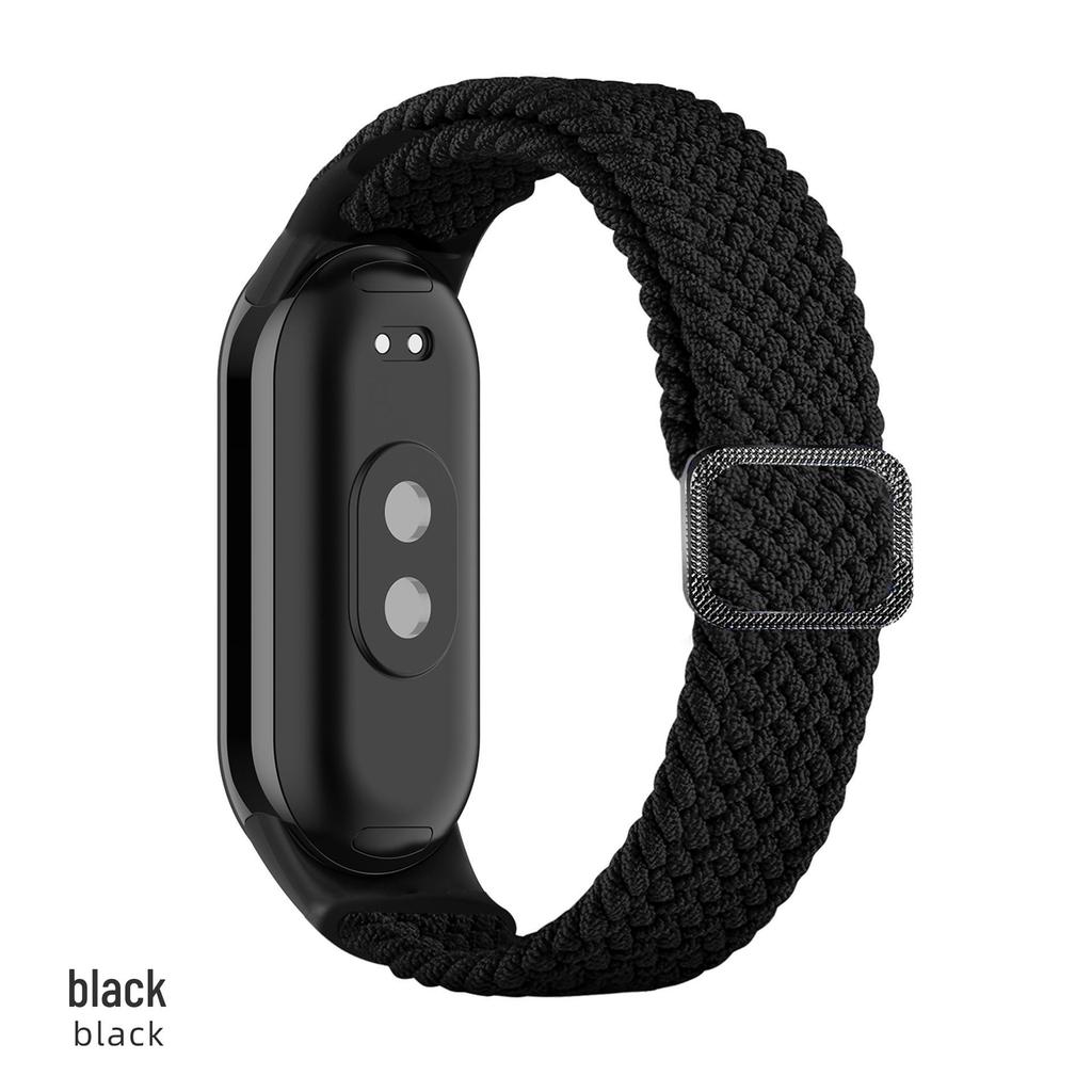 Regulowany pleciony pasek do Xiaomi Band 8/9 - Kompatybilna wymienna opaska na nadgarstek do Mi Watch 3/4/5/6/7/8