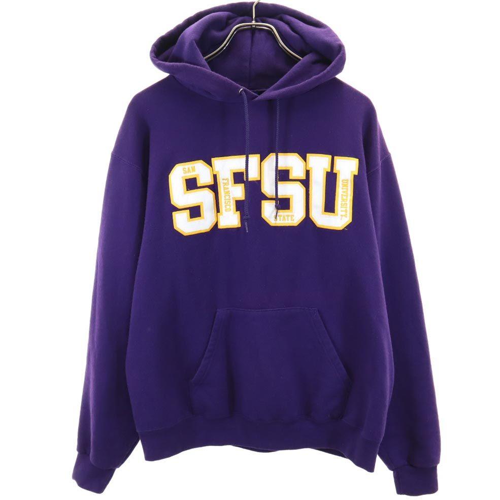 Champion Long sleeve Sweatshirts M purple Back brushed Men s Used