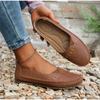 Large Size 44 Women Shoes Vintage Handmade Women's Flats Casual Shoes Ladies Flat Shoes Comfortable Slip On Female Loafers