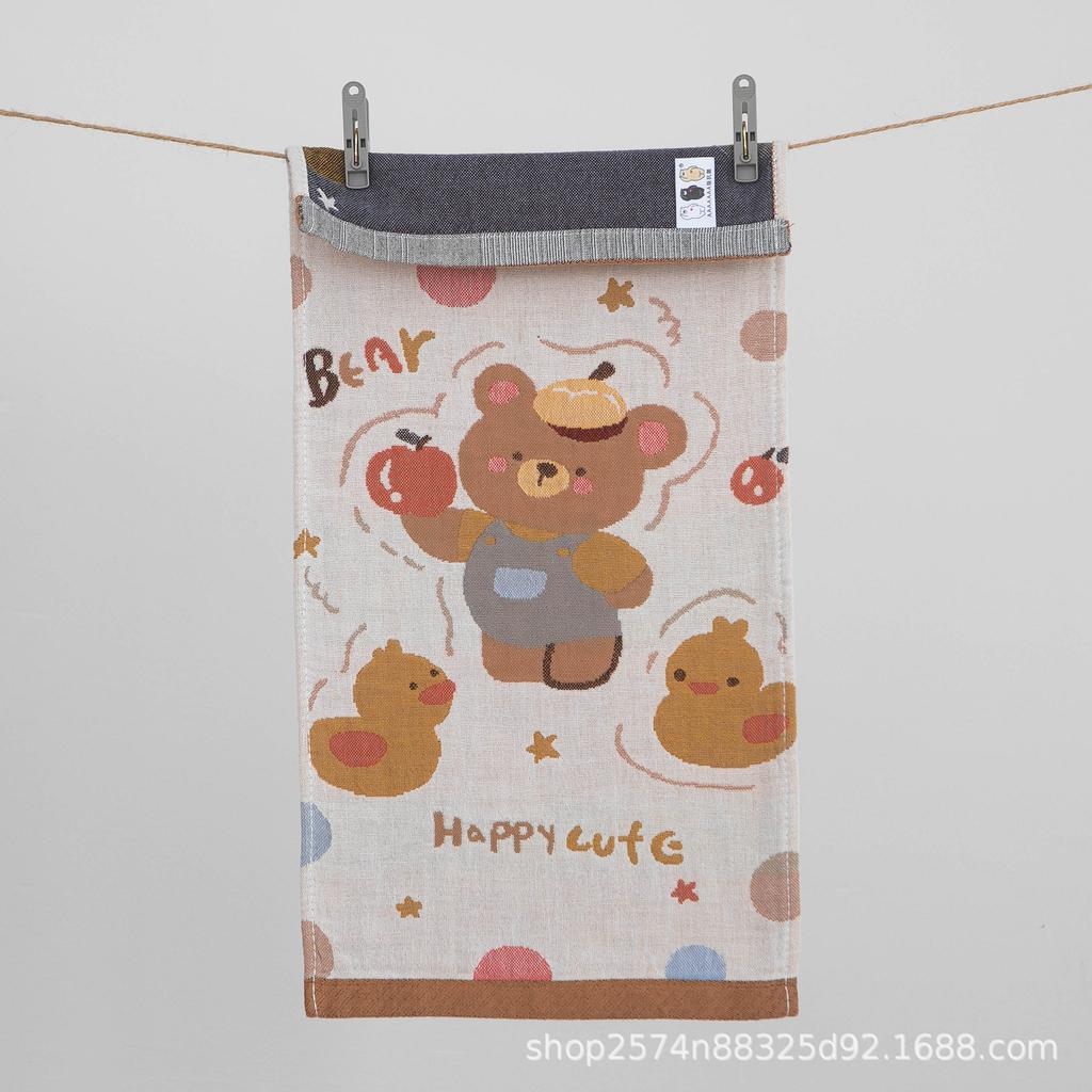 Gauze Children'S Face Towel Pure Cotton Household Cotton Class A Soft Face Wipe Bath Kindergarten Baby Towel