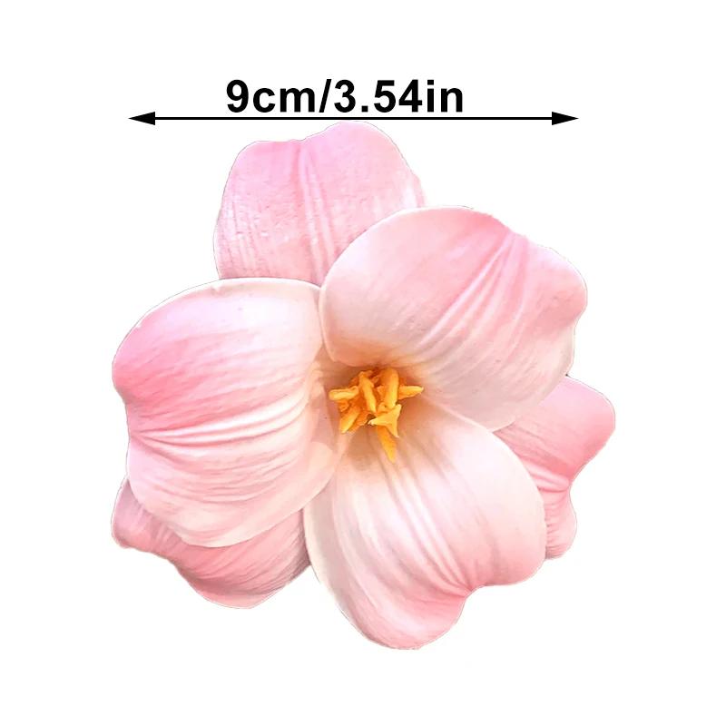 Artificial Flower Hairpins for Women Large Flower Hair Clip Bohemia Style Beach Hairpin Hawaiian Party Headwear Hair Accessories