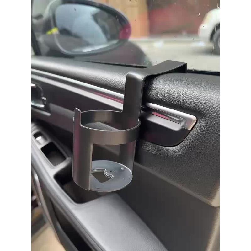 1PC Car portable cup holder, black water cup holder inside the car, car beverage holder, car storage rack, convenient cup holder