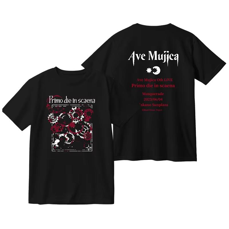 Anime BanG Dream Ave Mujica Oversized T Shirt Women Cotton Summer O-neck Short Sleeve Funny Tshirt Graphic Tees Cosplay Cotton