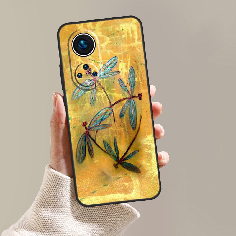 

Dragonfly Insect Pattern Case For Honor Magic 8 6 5 7 Lite 400 Pro 200 90 70 50 X8c X8b X9a X9b X9c X9d Win RT Cover Honor Magic7 Pro