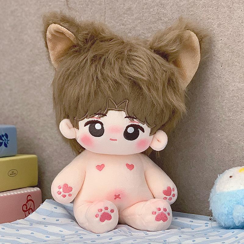20cm Kawaii Cotton Dolls Anime Plush Stuffed Figure Outside The World Gu Shiye Xia Xiaoyin Doll Wearable Clothing Dress Up Gifts