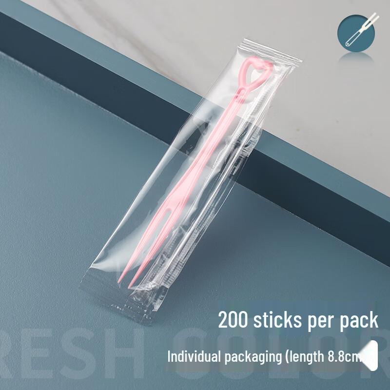 Disposable Heart-Shaped Plastic Fruit Picks
