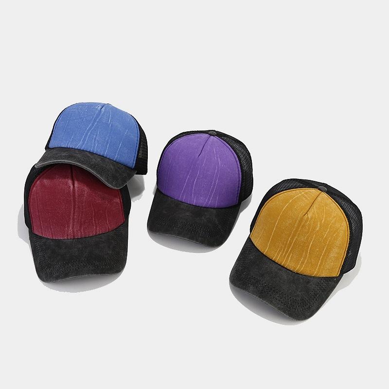 Casquette de Baseball unisexe en coton délavé, couleur riche, pour hommes et femmes, chapeaux de camionneur décontractés, nouvelle collection