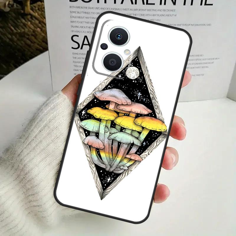 Psychedelic Mushrooms Florals Phone Case For OPPO Reno 8T 14F 13 F 12 11 10 14 Pro 7 8 Lite OPPO Find X8 X6 X5 X9 Pro Cover
