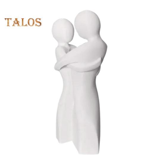 

Ваза Love Hugs из смолы, абстрактная скульптура для пары, ваза для обнимающейся пары, центральный элемент для каминного стола, обеденный стол, декор белый