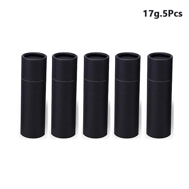 5ks/šarže kraftový papír Push Up tubičky Biologicky odbouratelný karton Kosmetické válcové balení Balzám na rty Deodorant