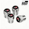 4Pcs Aluminum Alloy Tire Valve Caps Anti Leak Dust Cover Car Wheel Accessory For Toyota Hilux Corolla RAV4 Camry Highlander C-HR