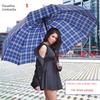 Paradise Umbrella Plaid Umbrella for Men and Women, Extra Large, Heavy Rain Resistant, Special for Three People, Folding Sun Protection Umbrella