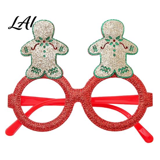 Christmas Decoration Glasses Glasses Glitter Holiday Party Frames Santa Hat Snowman Tree Bear Funny Eyeglasses for Favors